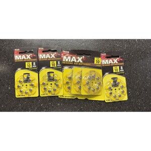 MAX Hearing Aid Batteries Size 10 -56ct [CVS] Lot